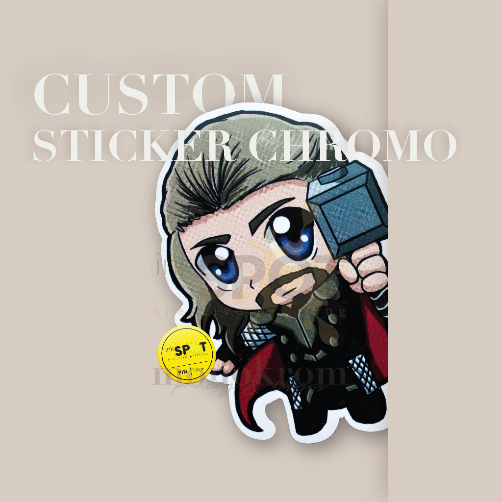 

Cetak Sticker Chromo + Laminasi + Potong (8 x 8 cm s/d 14 x 14 cm)