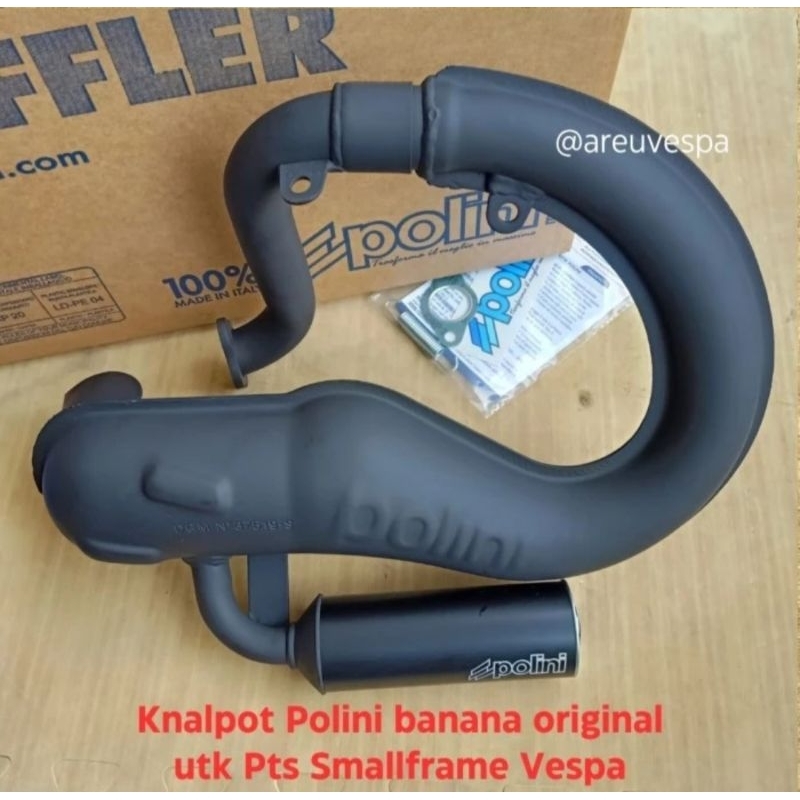 Knalpot Polini banana original POLINI Italy utk Pts Smallframe Vespa