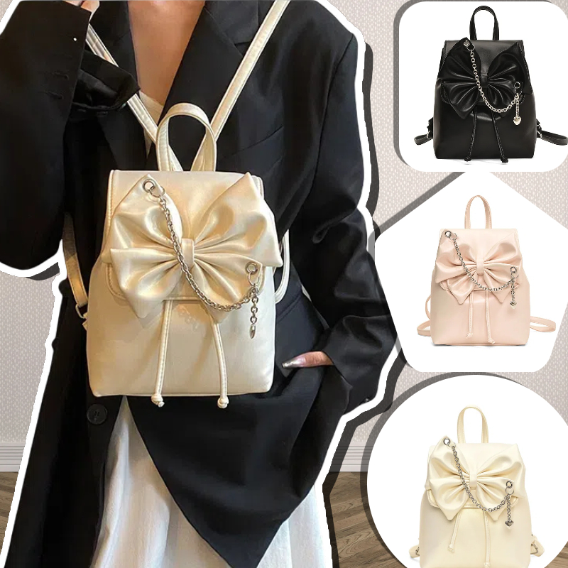 [COD]Tas Ransel Wanita  Bahan Kulit PU Leather Leather Premium