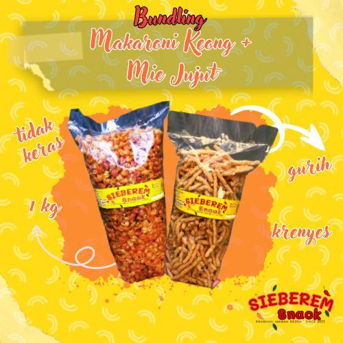 

BUNDLING 2 KG KERJA [KERANG DAN MI JADUL] Sieberem Snack Cemilan Khas Asal Kota Tasikmalaya Since 2023