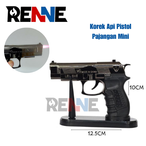 Korek Api Pistol Pajangan Mini