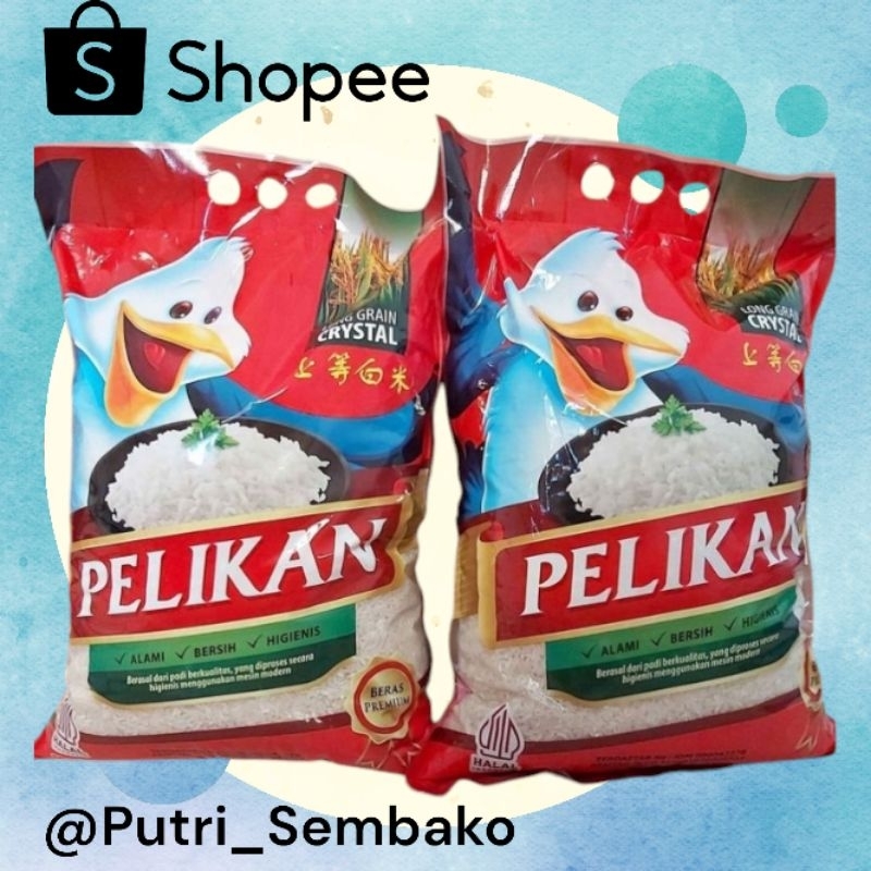 

PROMO!!! BERAS PREMIUM MERK PELIKAN (5KG) MURAH | BERAS NIKMAT ENAK DAN PULEN