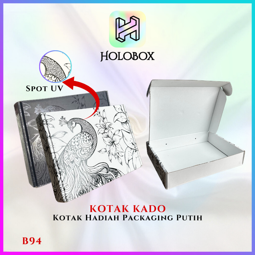 

Box Kado - Mailer Box Spot UV Hitam - Kotak Hadiah Premium - B94