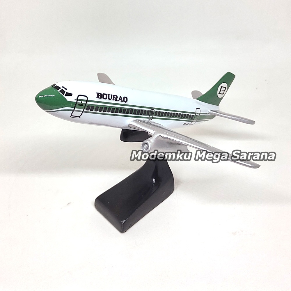 Diecast Miniatur Pesawat Terbang Bouraq Airlines