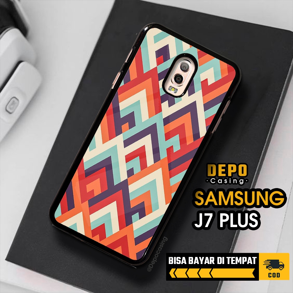 Case Samsung J7 Plus Casing Samsung J7 Plus Casing Depo Casing [MOZC] Case Glossy Case Aesthetic Cus