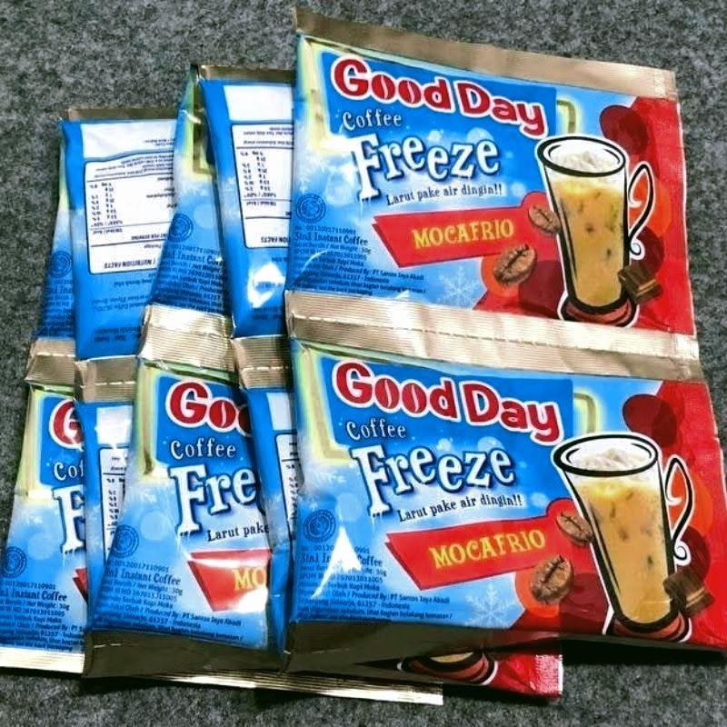 

Good Day Freeze 1 Renceng Isi 10 Sachet