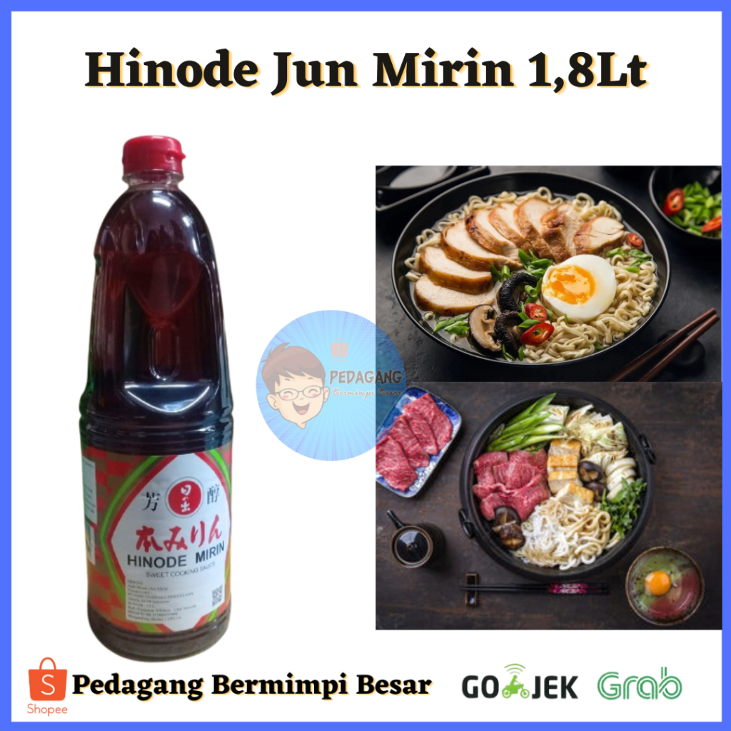 

Hinode Jun Mirin 1,8Lt/ Hinode Jun Mirin/ Arak masak 1.8 liter/Arak Masak Jepang/ arak masak/ Hinode Hon Mirin/ arak masak