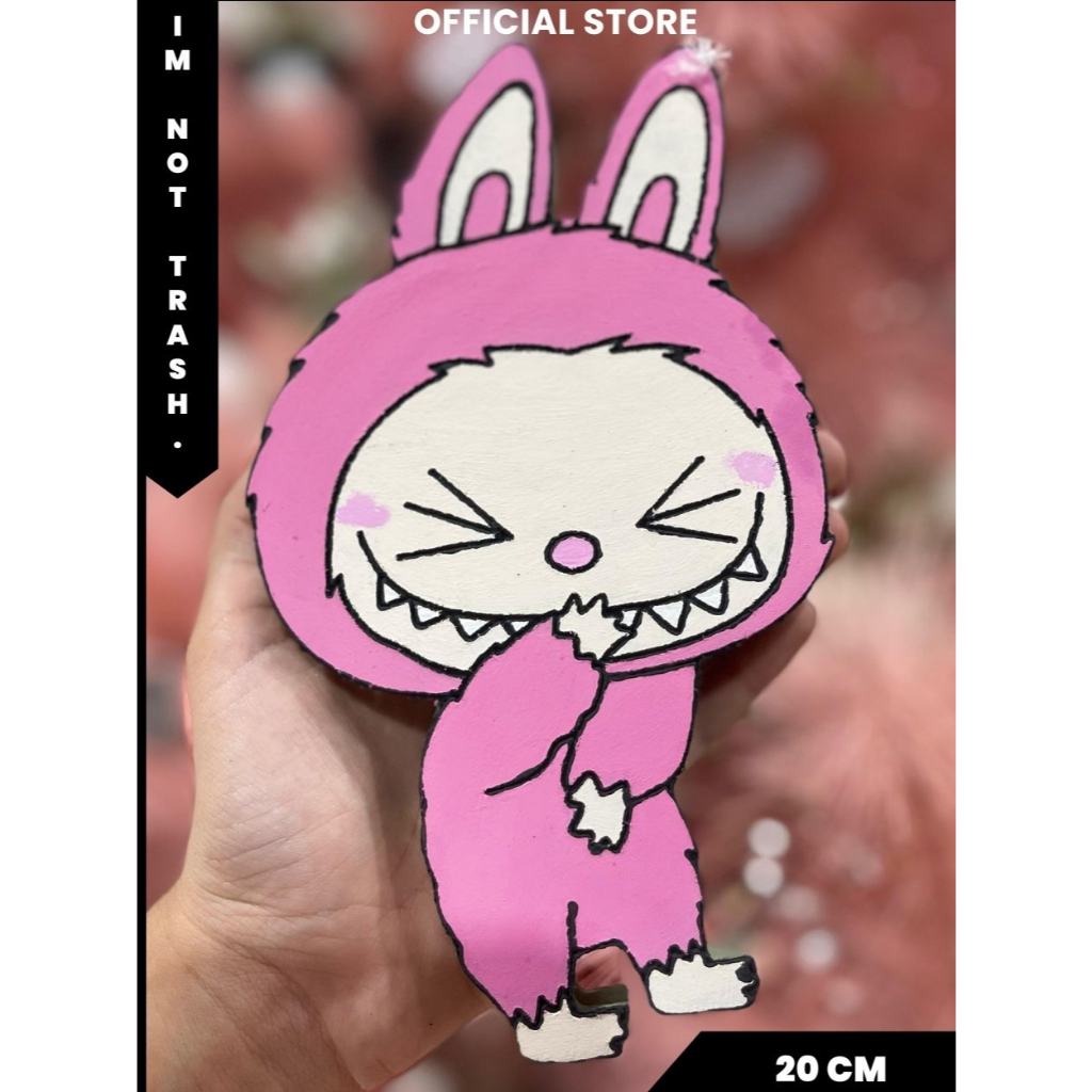 

IMNOTTRASH | MAINAN SET ANAK DIY CAT KUAS | KADO ULANG TAHUN MURAH | PAINTING GAMBAR | Painting Kit | PINK LABUBU | 20 cm