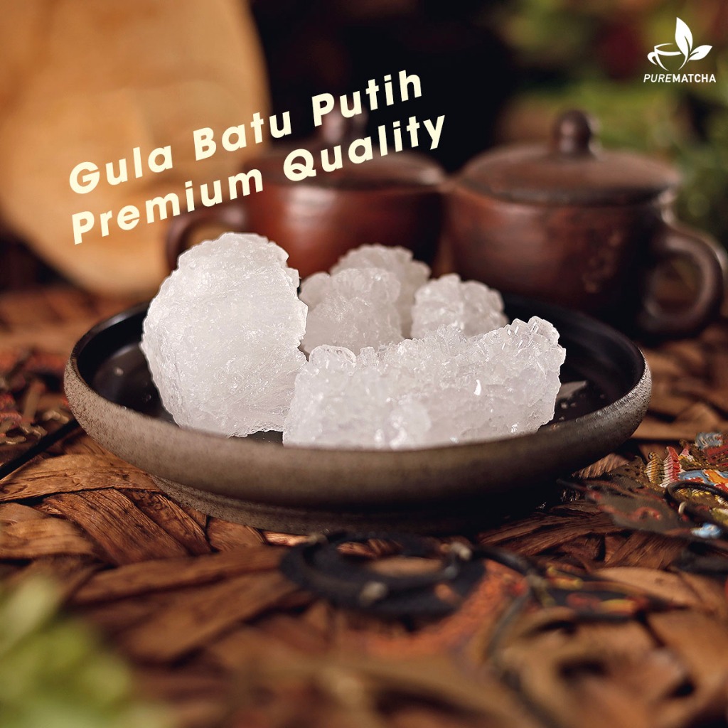 

Gula Batu Alami Warna PUTIH 250gr Premium Rock Sugar Gula Kristal Padat