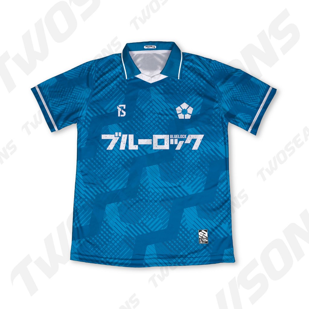 Kaos Baju Jersey Vintage Blue Lock Anime Edition Custom Full Printing