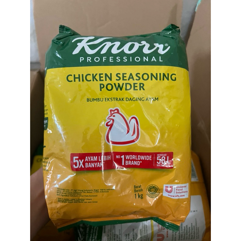 

Knorr Ayam 1kg / Seasoning powder ayam / Bumbu kaldu rasa ayam 1kg / knorr chicken seasoning powder