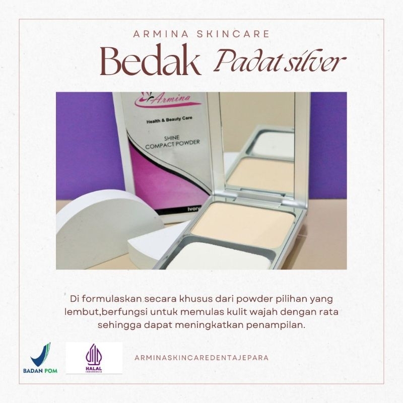 ARMINA BEDAK PADAT UV PROTECTION - Bedak Glowing - Bedak Pemutih