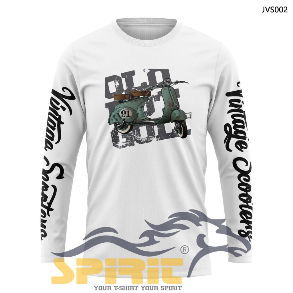 Kaos Vespa Motor Tua Antik T Shirt Vintage Baju Vespa Scooter Original Classic Extreme Touring Lenga