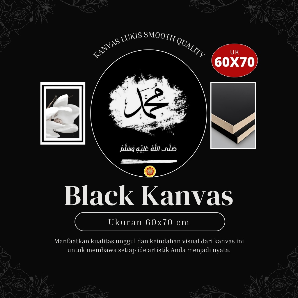 

Promo! Kanvas Lukis 60x70 cm |Hitam - Watercolor, Halus & Tebal |Premium, Murah, Berkualitas Terbaik