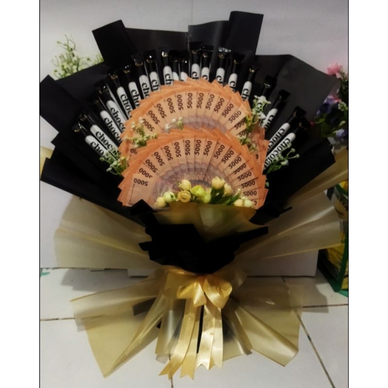 buket uang 20 lembar