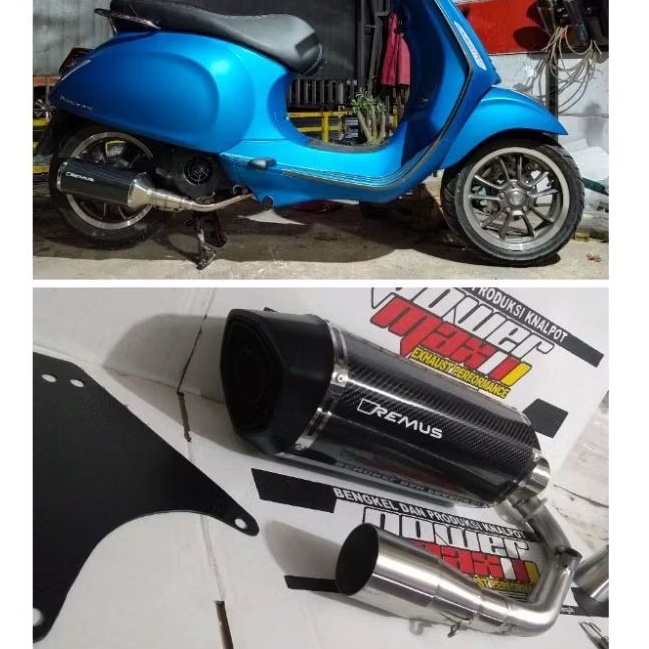 Knalpot remus for vespa matic