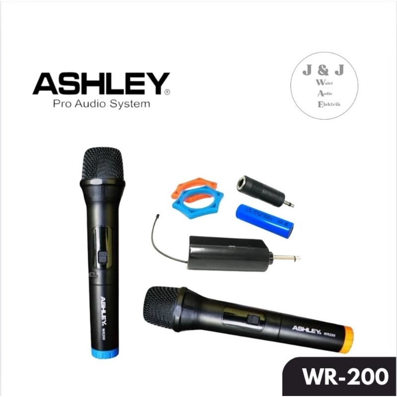 MICROPHONE WIRELESS ASHLEY WR-200 MIC ASHLEY