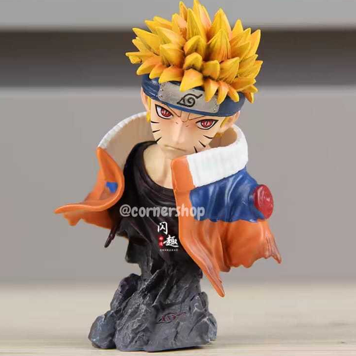 [CornerShop] Figurine Naruto Head Action Figur Miniatur Miniature Cake Topper Hiasan Kue Pajangan Pa