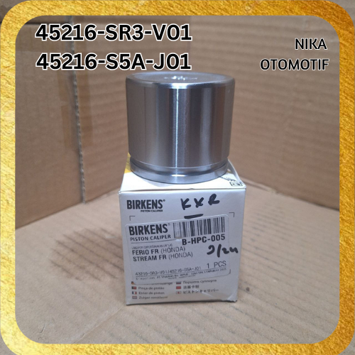 PISTON CALIPER DEPAN JAZZ RS GK5 CITY MOBILIO STREAM BRV FREED CIVIC MERK BIRKENS ORI  |  HONDA FERI