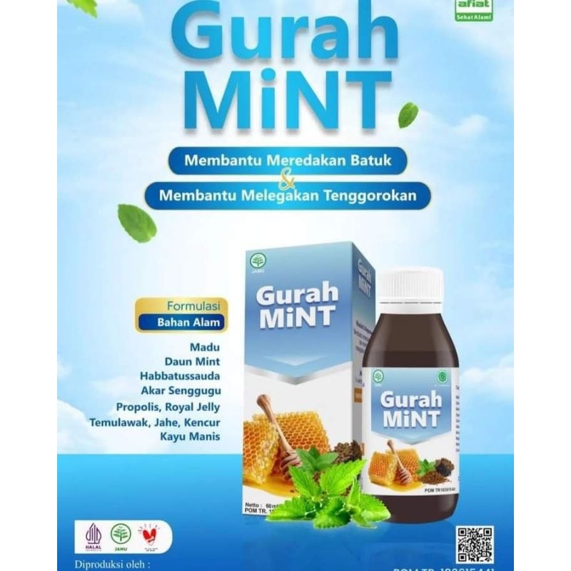GURAH MINT HERBAL BATUK KERING SAKIT TENGGOROKAN
