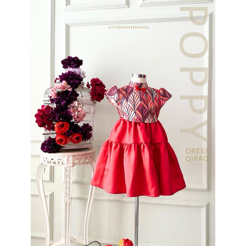 Littlekisses: Poppy Dress Qipao Anak CNY 2024 / dress imlek 2024