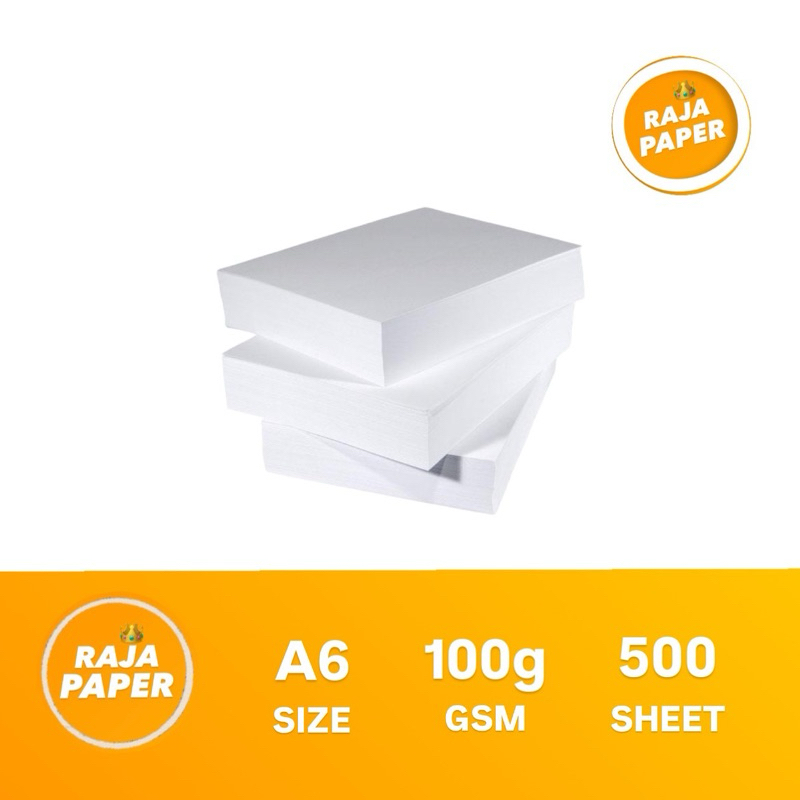 

Kertas HVS 100 Gsm A6 500 Lembar . ( 105 Mm x 148 Mm ) / ( 10.5 Cm x 14.8 Cm ) , 100 Gr / 100 Gram , 1 Rim / 500 Lbr / 500 Pcs , Kertas Print , Kertas Fotocopy , Fotocopy Paper , Kertas Photocopy .