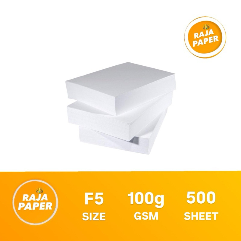 

Kertas HVS 100 Gsm F5 500 Lembar . ( 165 Mm x 215 Mm ) / ( 16.5 Cm x 21.5 Cm ) , 100 Gr / 100 Gram , 1 Rim / 500 Lbr / 500 Pcs , Kertas Print , Kertas Fotocopy , Fotocopy Paper , Kertas Photocopy .