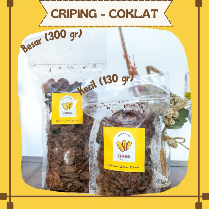 

CRIPING - Keripik Pisang Rasa Coklat HOMEMADE