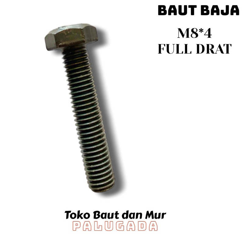 Baut Baja (Kunci 12) FD M8 x 4cm