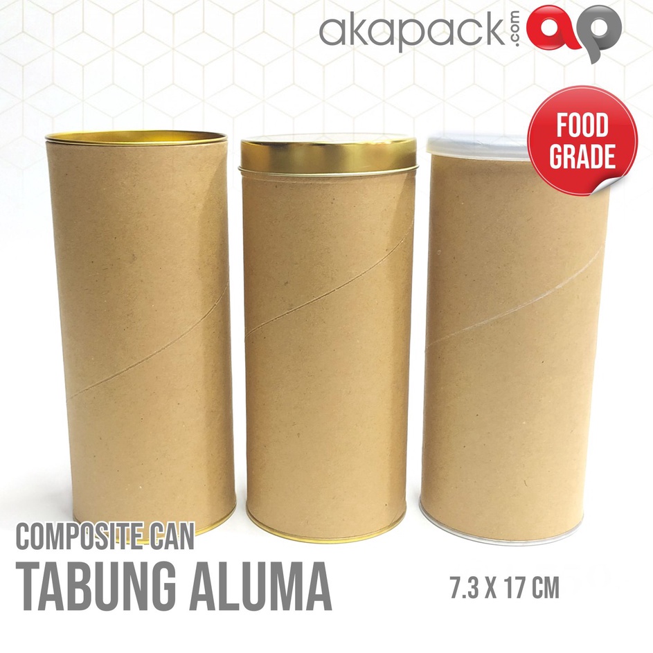 Tabung Composite Can 73x17  Tabung Aluma  Tabung Karton Laminasi Food Grade