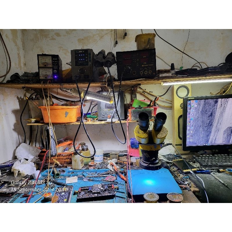 service hp online mati, rusak lcd, emmc cpu