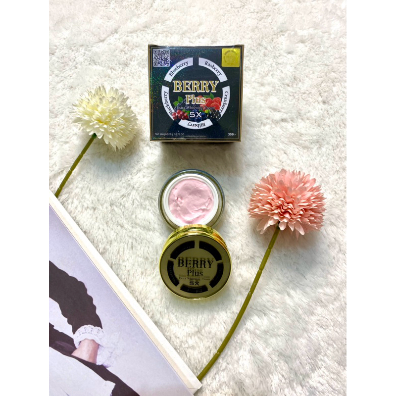 4K BERRY PLUS 5X EXTRA WHITENING CREAM / CREAM UNTUK FLEK / CREAM BEKAS JERAWAT