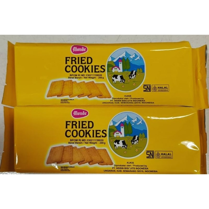 

Monde Fried Cookies 200gr - Kukis Mentega Renyah