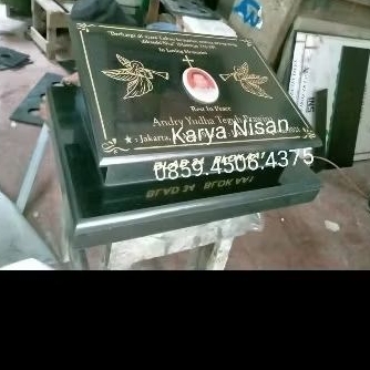 Batu Nisan Kristen Full Granite alam  Import  Foto  Jamin Awet
