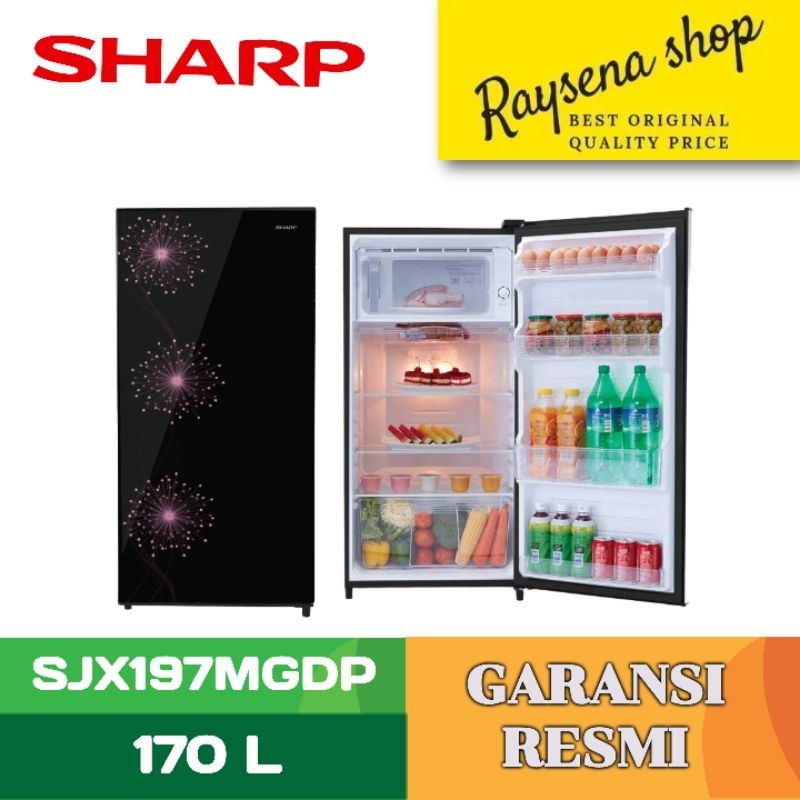 SHARP KULKAS 1 PINTU 1 DOOR REFRIGERATOR SJX197MG DANDELION SERIES