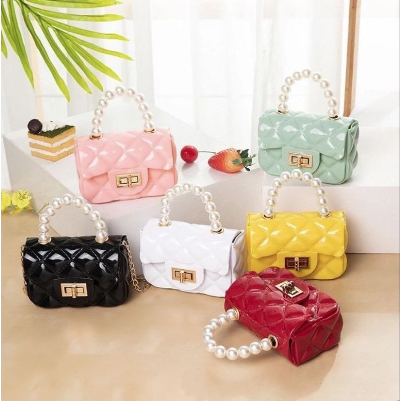 TAS JELLY MINI TAS JELLY MUTIARA TAS SELEMPANG MINI MUTIARA