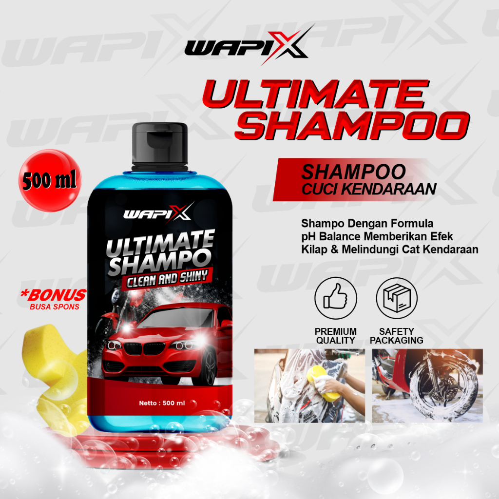 WAPIX - ULTIMATE SHAMPOO - Shampoo Motor & Mobil Extra Foam pH-Balance