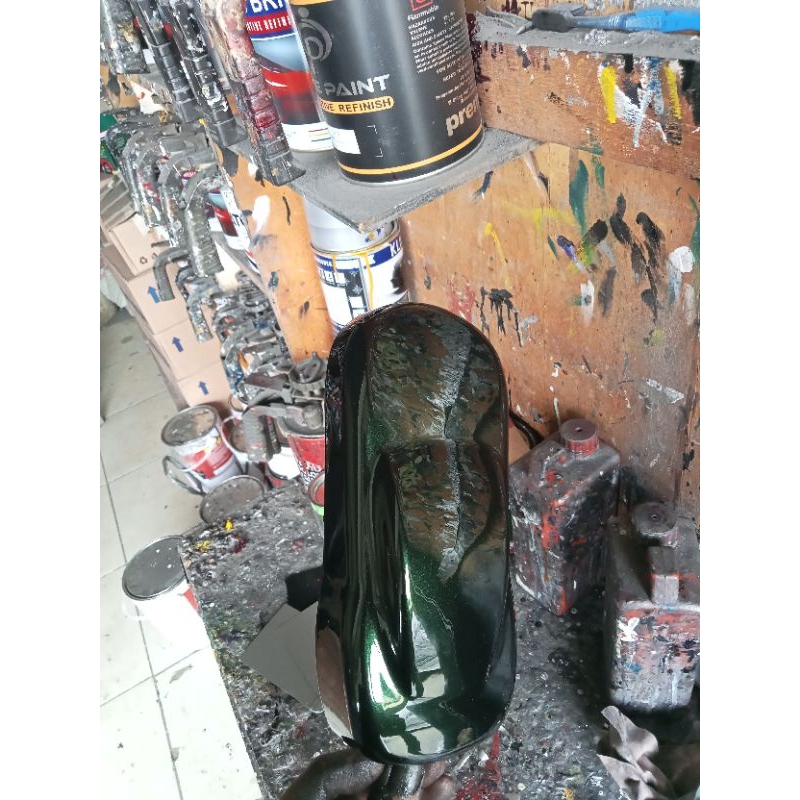 Cat Hitam Lembayung Green PU/Cat Hitam Metalik Hijau PU Polyuretane