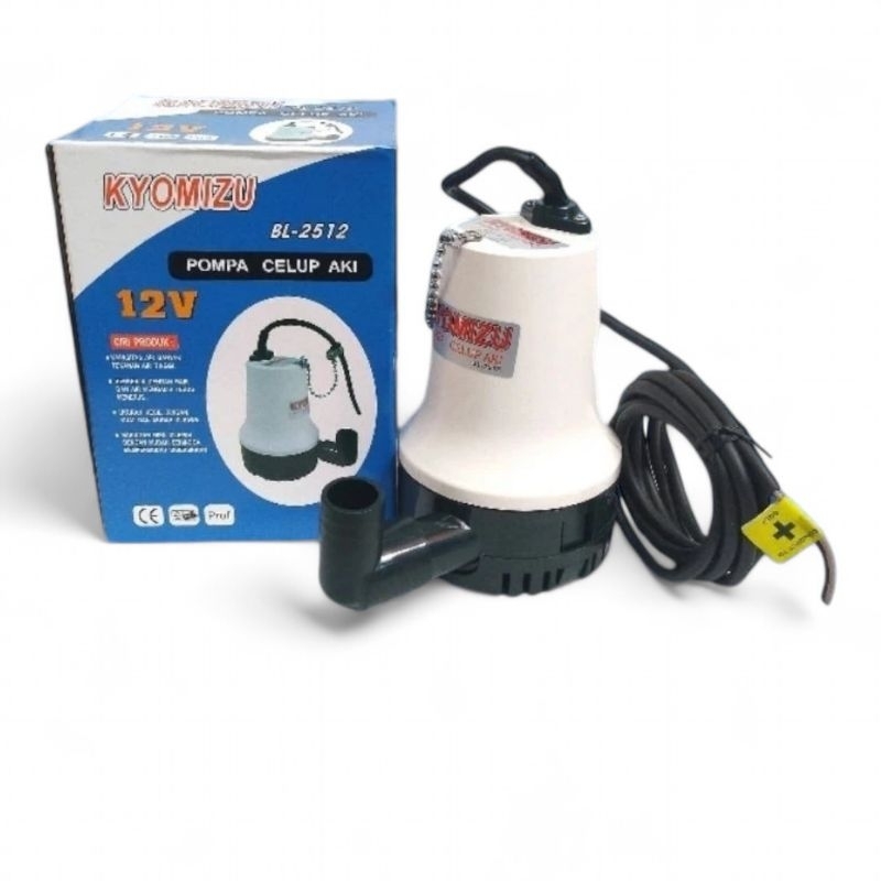 KYOMIZU Pompa Air Celup Aki 12V | Submersible Pump DC 12 V