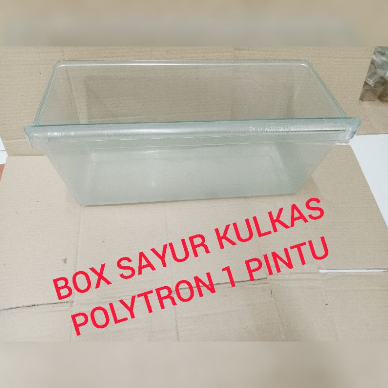 BOX SAYUR/BUAH KULKAS POLYTRON.  1PINTU SECOND ORIGINAL