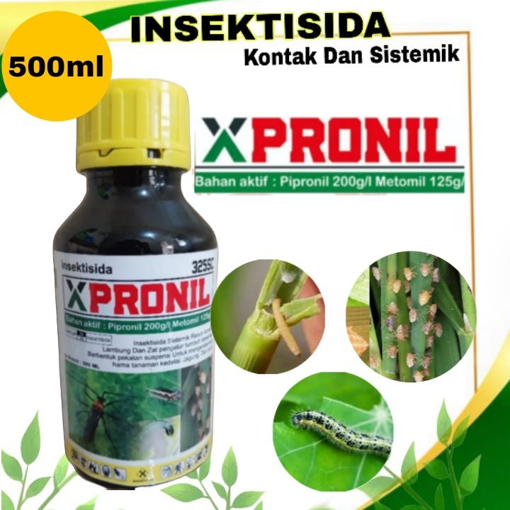 Xpronil 500ml insektisida kontak sistemik/metomil/pipronil/pupuk/zpt/tani/tanaman