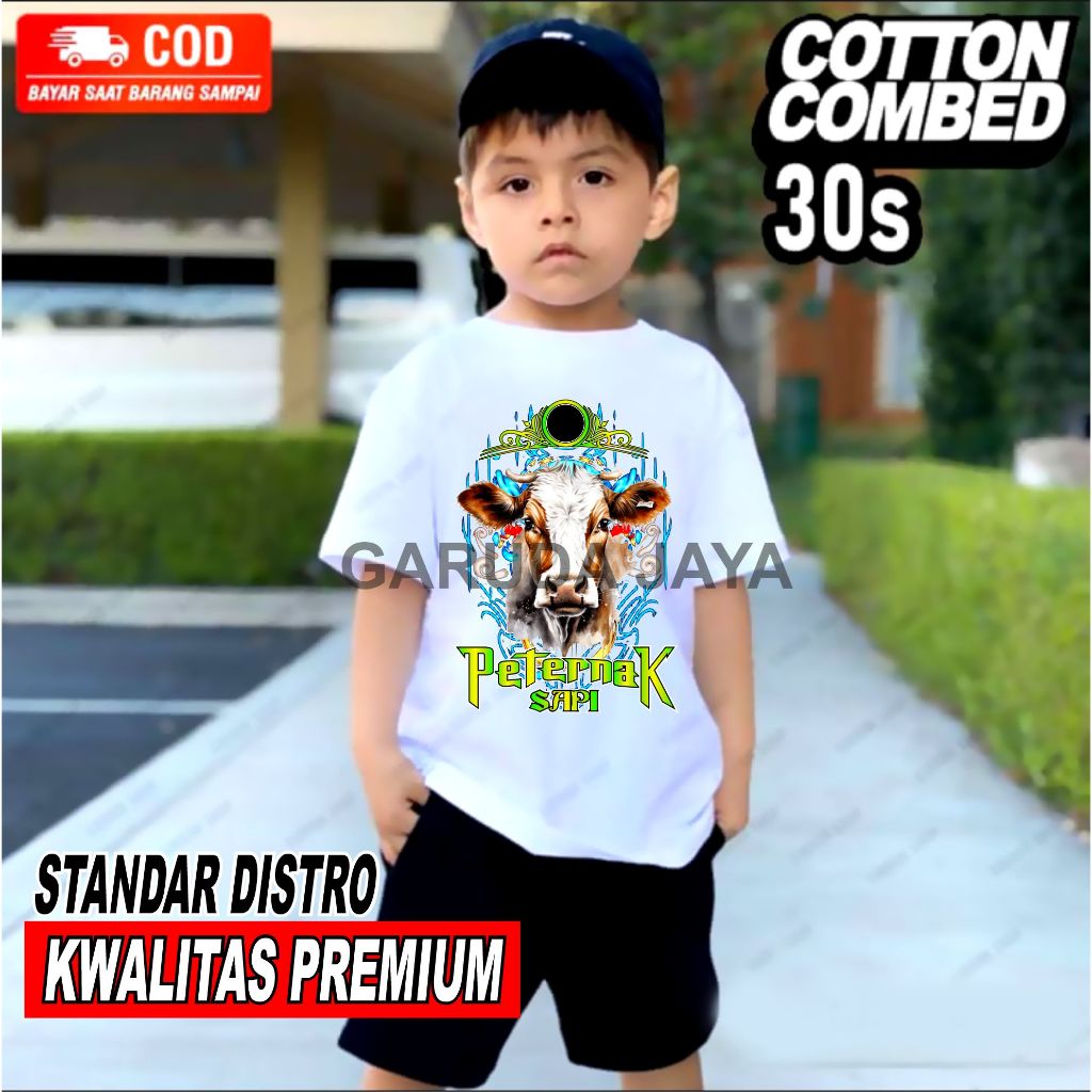 kaos gambar sapi /kaos anak gambar sapi /kaos murah /kaos sapi