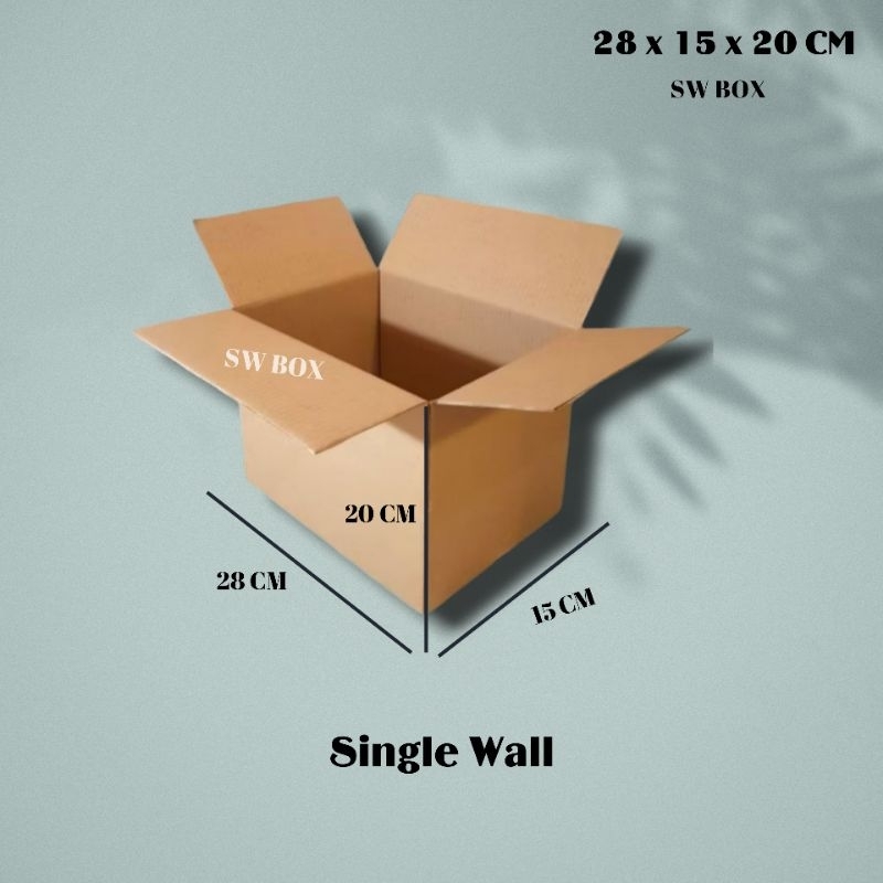 

Kardus Ukuran 28x15x20 CM Box untuk packing ST