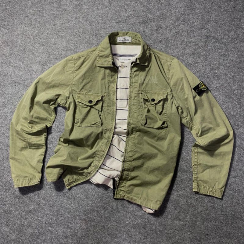 OVERSHIRT STONE ISLAND JUNIOD GREEN SAGE