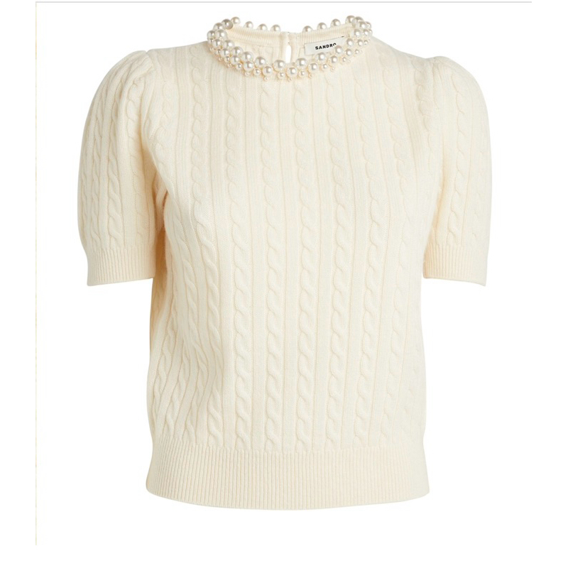 sandro knit pearls