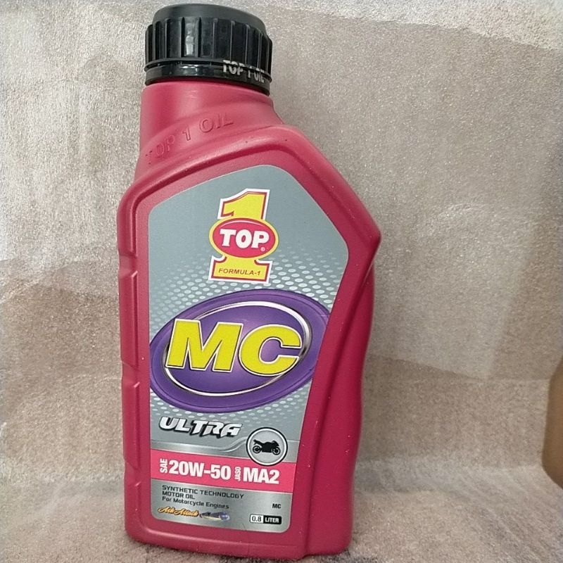 Oli Top 1 MC Ultra Sae 20W-50 Jaso MA2 0.8 Liter