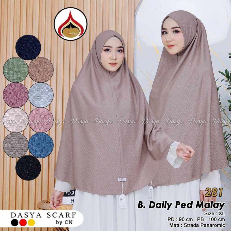 Hijab Bergo Daily Ped Malay//Bergo dasya Jumbo&Standar