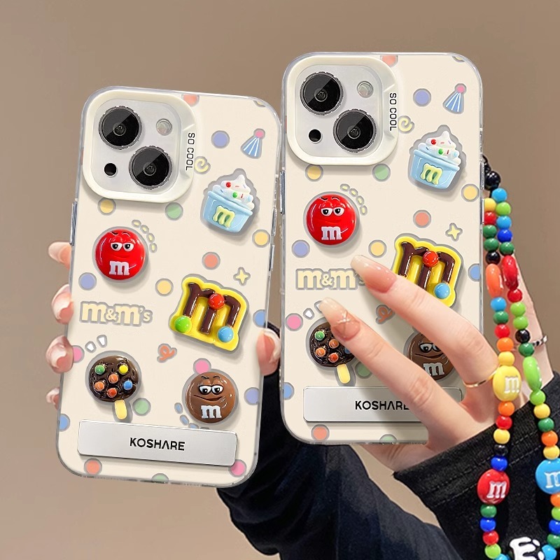 Boneka kacang M lucu Case hp iPhone 11 PRO MAX XS XR 12 13 14 15 PLUS