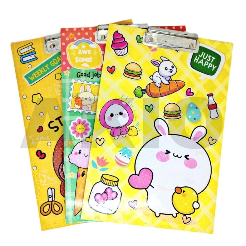 

Clipboard Papan Ujian F4 Aesthetic Karakter ANIMAL ICE CREAM CUTE Tatakan Tulis Anak Jalan Whiteboard Gambar 2 Sisi Bolak Balik CC-CPW02