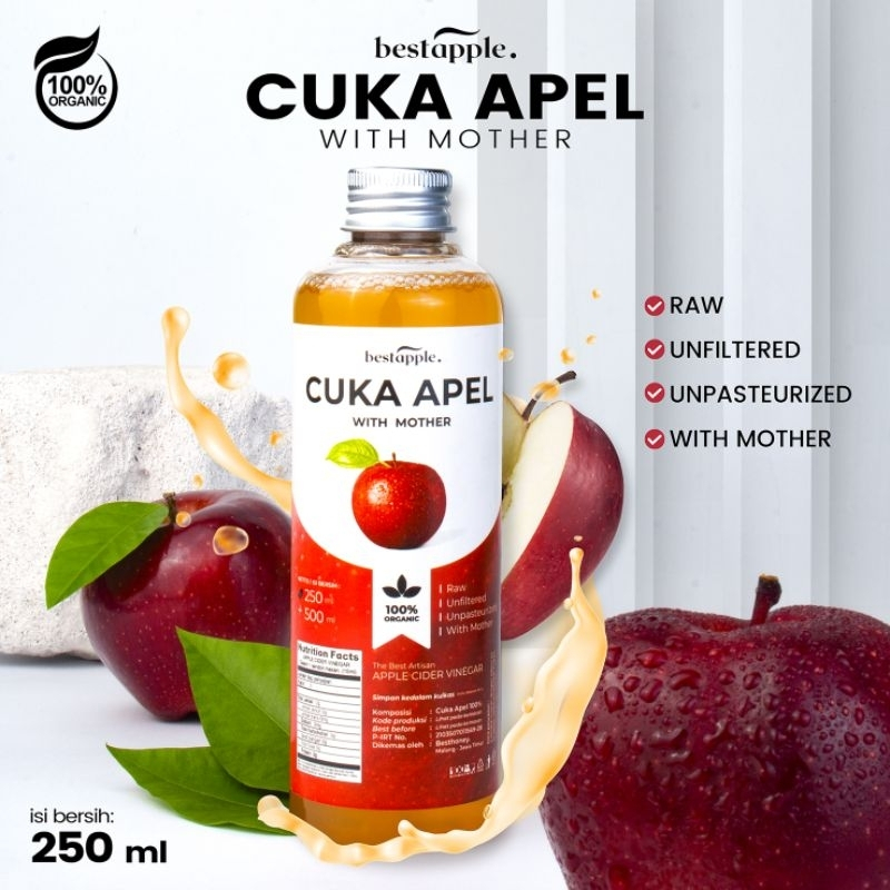 

[GROSIR] Cuka Apel Original - Diet Detoks - Apple Cider Vinegar - Toner Wajah Alami - Toner Cuka Apel 250ml